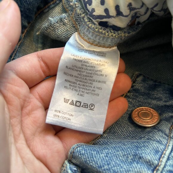 We The Free Wide Leg Snap Hem Jeans Size 29 | Y2K 90s Grunge - Picture 6 of 7